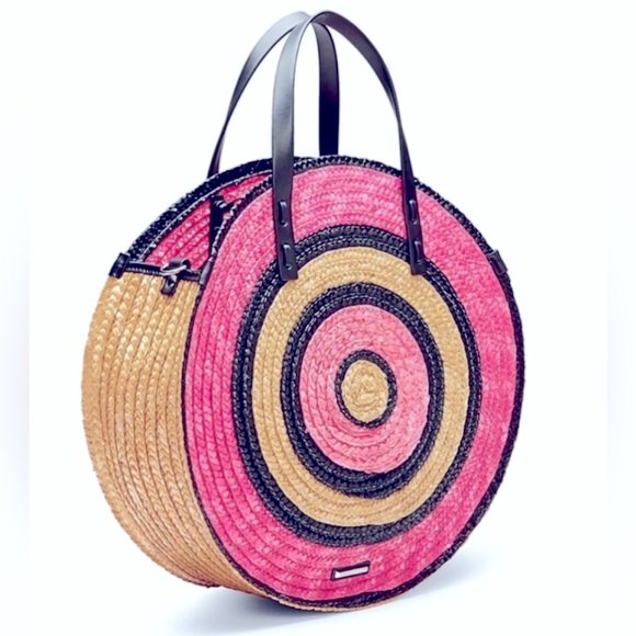 Rebecca Minkoff Handbags - NWOT REBECCA MINKOFF STRAW CIRCLE TOTE